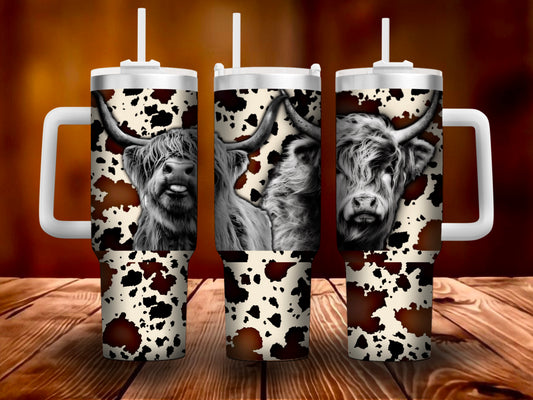 Highland Cow 40oz Tumbler