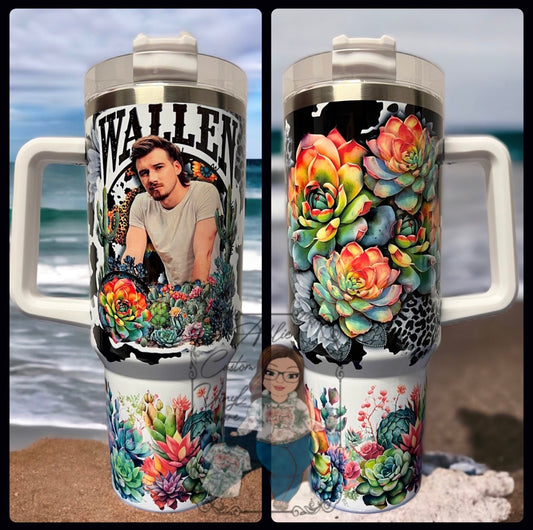 Sunflower/Cowhide 40oz Tumbler – Ashlie's Custom Vinyl & More