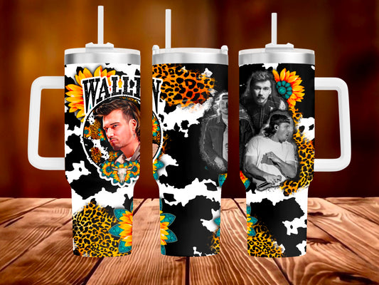 Sunflower/Cowhide 40oz Tumbler – Ashlie's Custom Vinyl & More