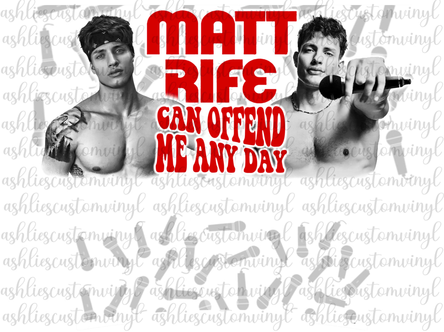 Matt Rife 40oz Tumbler png