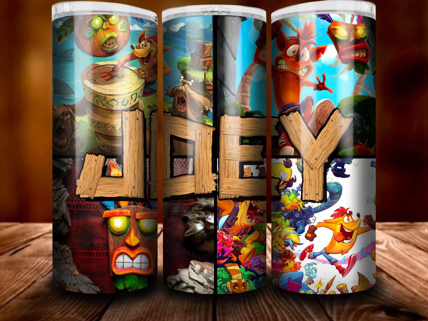 Custom “Joey” Crash Bandicoot Tumbler Wrap