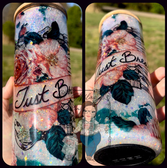 Just Breathe Snow Globe Tumbler