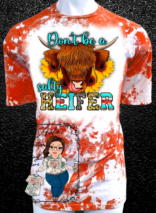 Salty Heifer Bleached Shirt