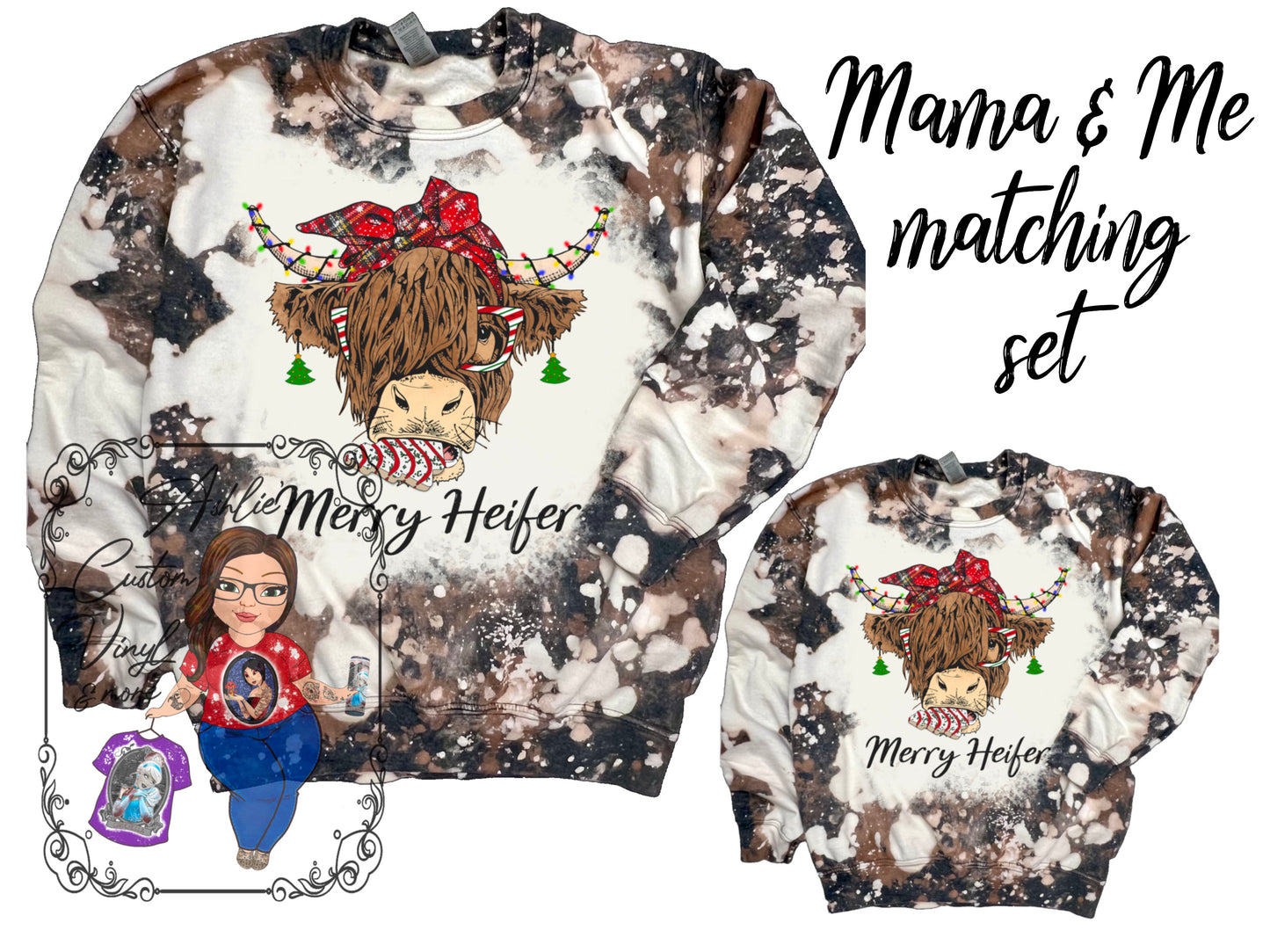 Mama & Mini Cowhide Sweatshirt