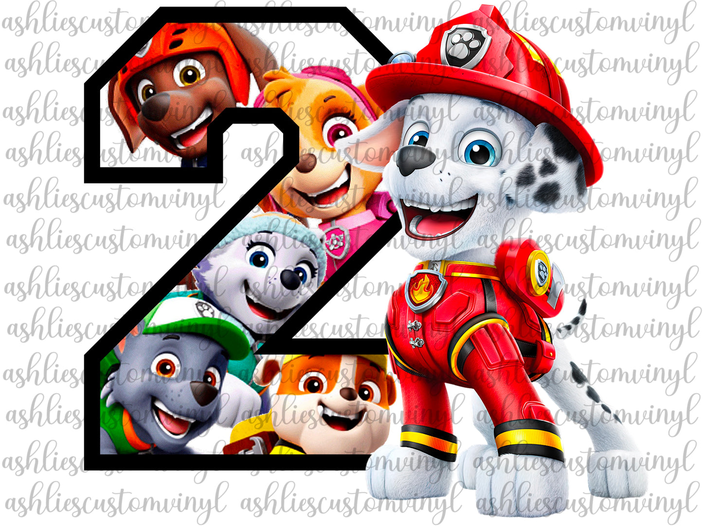 Two Marshall Paw Patrol