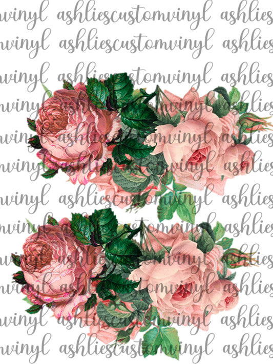 Skeleton Torso Flowers Accent png