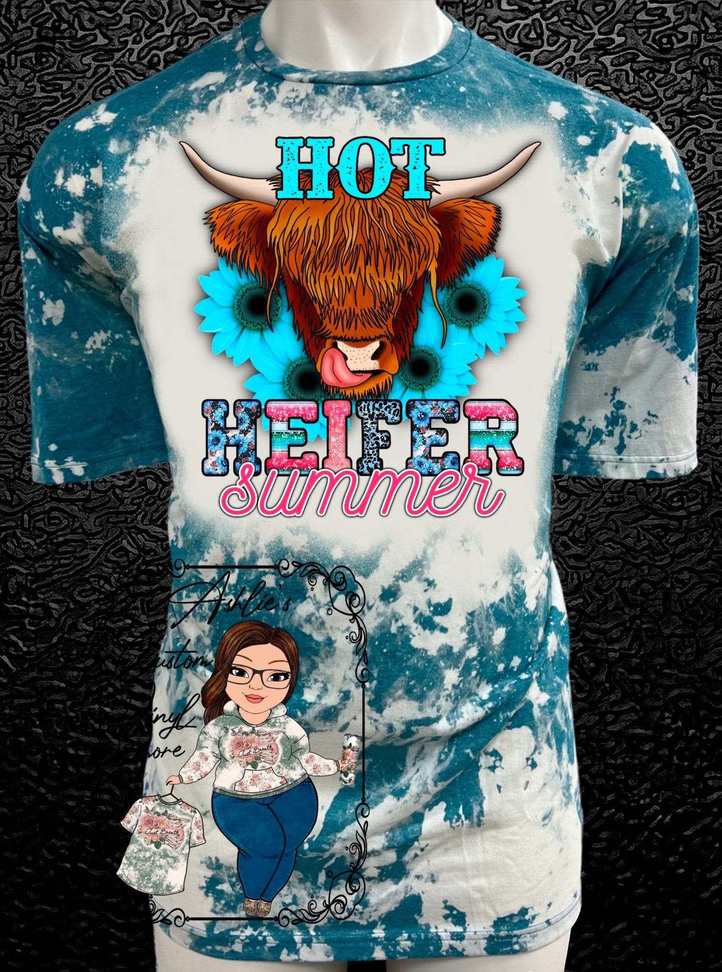 Hot Heifer Summer Bleached Shirt