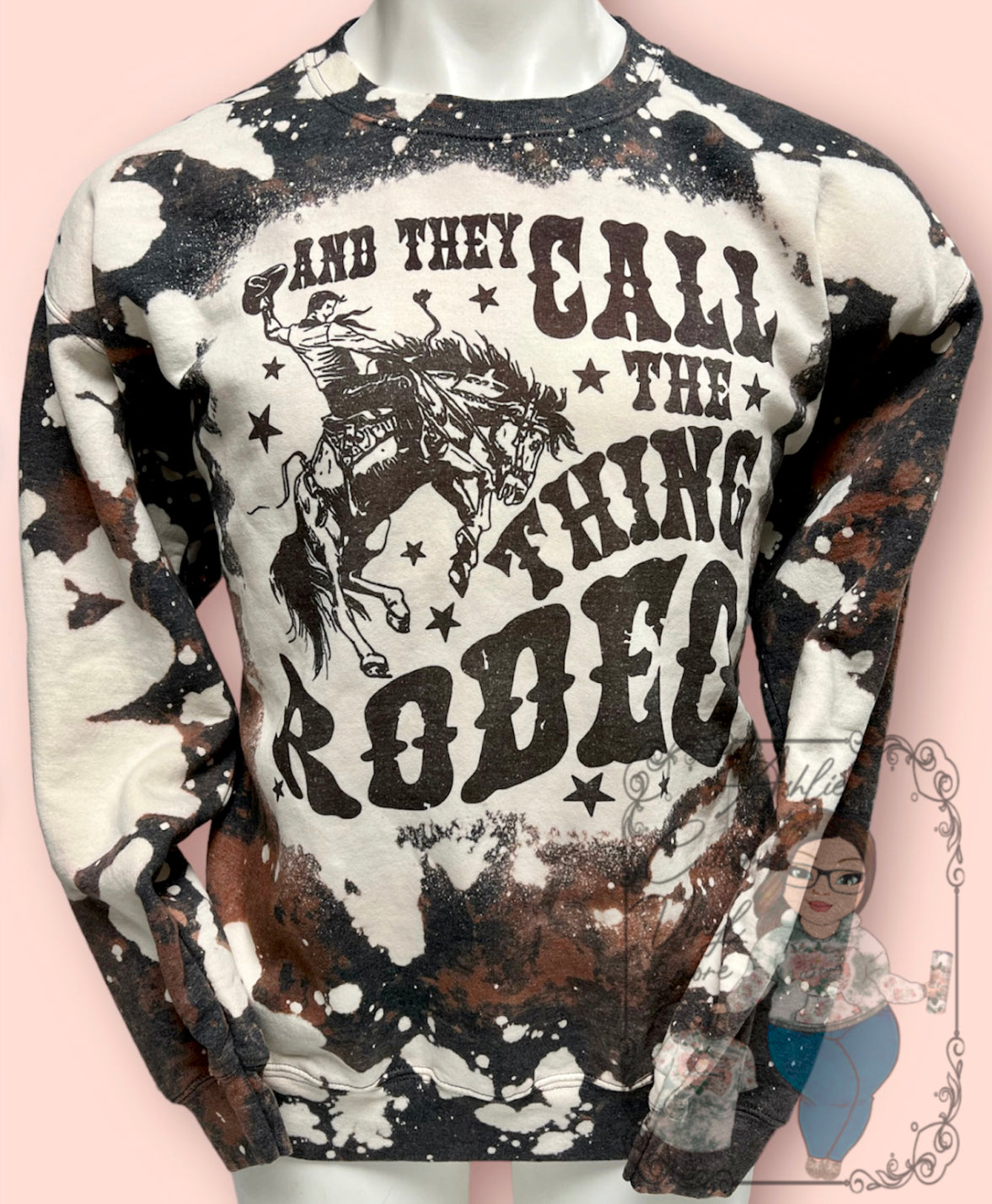 Call The Thing Rodeo Cowhide Sweatshirt